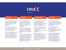 Tablet Screenshot of colex-export.com